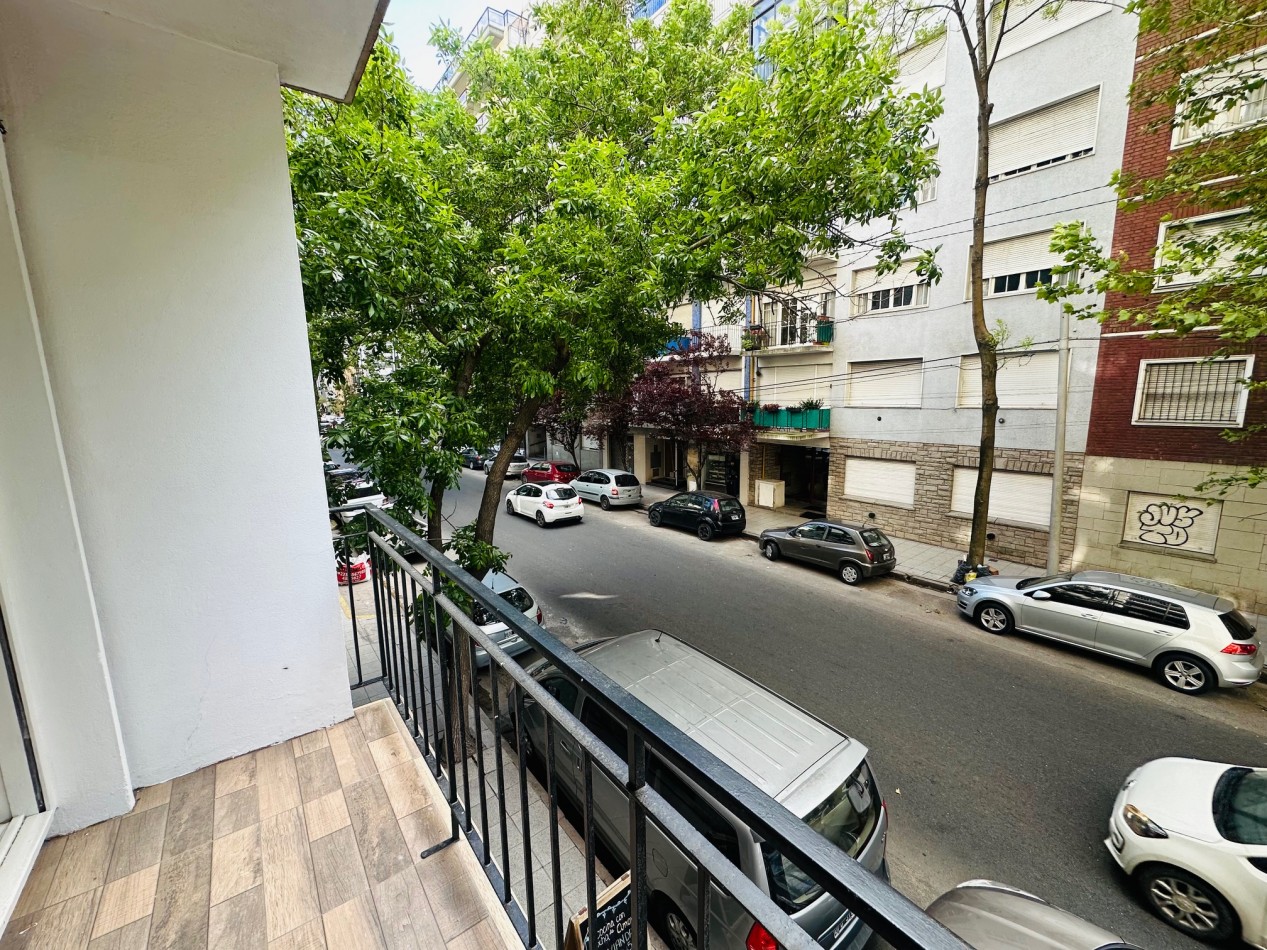 Departamento 2 ambientes reciclado con vista al frente