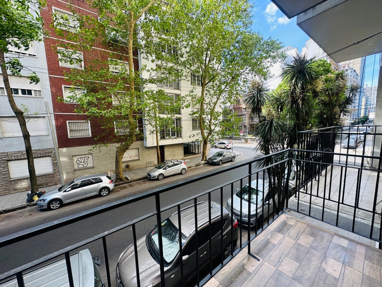 Departamento 2 ambientes reciclado con vista al frente