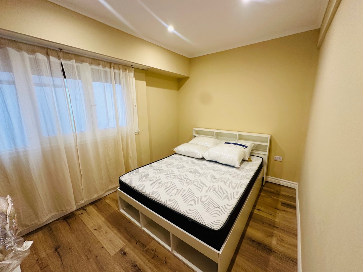 Departamento 2 ambientes reciclado con vista al frente